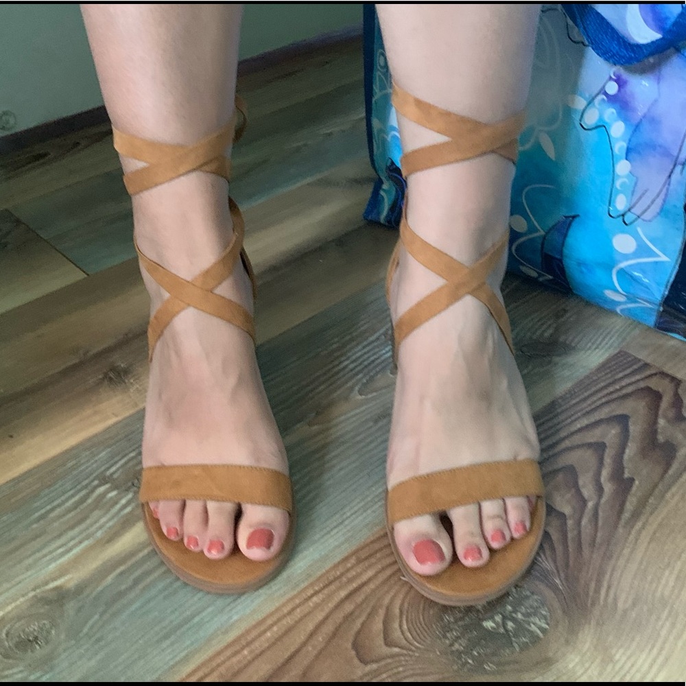 Forever 21 Lace Up Sandal Heels